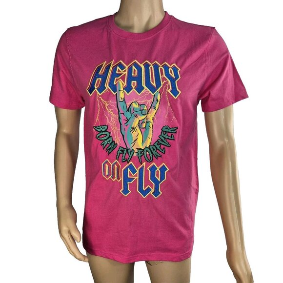 Born Fly Other - Born Fly Forever Heavy Pink T-Shirt Men’s Size 2XL Cotton New (41)
